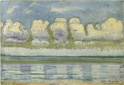 Lago de Ginebra con el Jura suizo, 1909 de Ferdinand Hodler