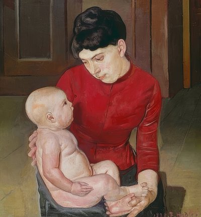 Madre e hijo. 1887 de Ferdinand Hodler