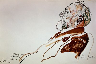 Retrato de Carl Spitteler de Ferdinand Hodler
