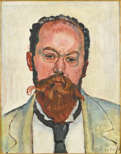 Retrato de Mathias Morhardt 1863-1939 de Ferdinand Hodler