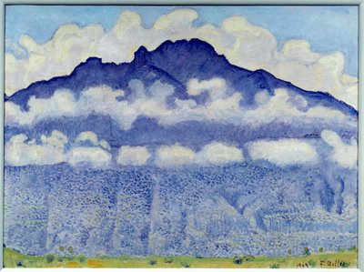 Schynige Platte (paisaje montañoso en el Oberland, Alpes suizos) de Ferdinand Hodler