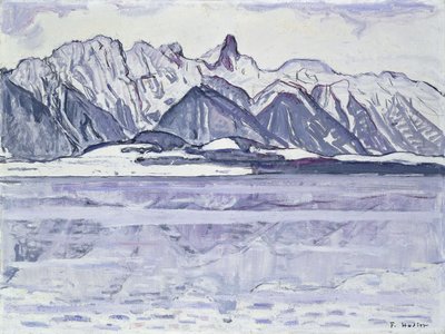 Stockhorn nevado, 1913-1914 de Ferdinand Hodler