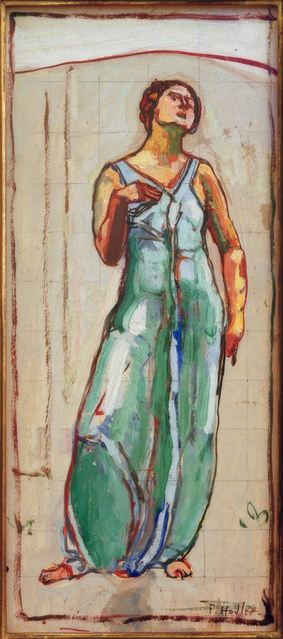 Estudio para Mirada en la Inmensidad de Ferdinand Hodler