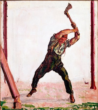 El leñador de Ferdinand Hodler