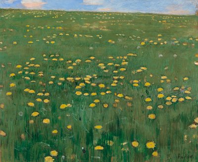 El prado de flores, ca 1901 de Ferdinand Hodler