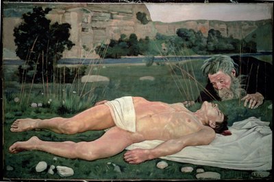 El buen samaritano, 1886 de Ferdinand Hodler
