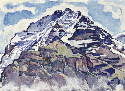 La Jungfrau, vista desde Muerren de Ferdinand Hodler