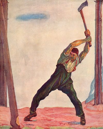 El Leñador, 1910 de Ferdinand Hodler