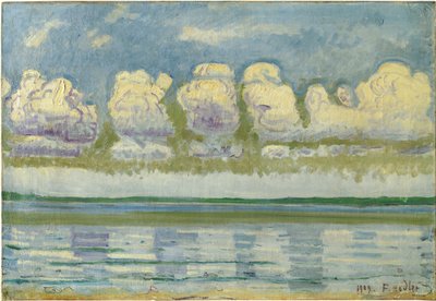 Vista del lago de Ginebra y el Jura suizo de Ferdinand Hodler