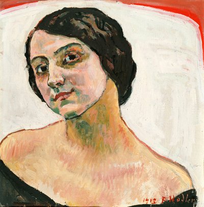 Mujer con Cabello Castaño, 1913 de Ferdinand Hodler