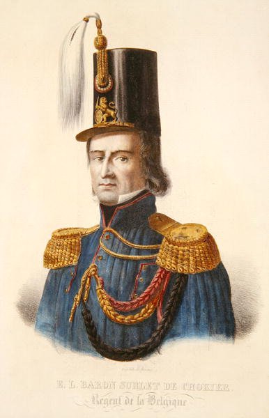 Barón Erasme Surlet de Chokier (1769-1839) Regente de Bélgica de Ferdinand J.J. Daems