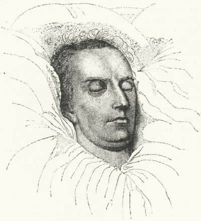 El poeta y dramaturgo alemán Friedrich Schiller en su lecho de muerte de Ferdinand Jagemann