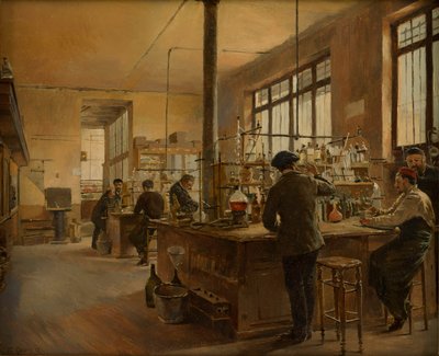Laboratorio de Química Municipal, Prefectura de Policía de París, 1887 de Ferdinand Joseph Gueldry