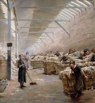 Tejido, clasificación de lana, 1913 de Ferdinand Joseph Gueldry