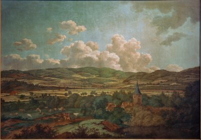 Vista de Aschaffenburg hacia Goldbach de Ferdinand Kobell