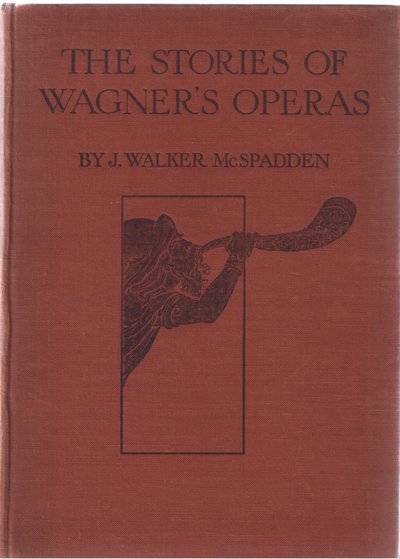 Portada, ilustración de Las historias de las óperas de Wagner, pub. por George Harrap & Co Ltd 1932 de Ferdinand Lecke