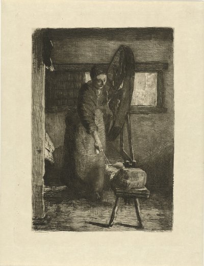 solterona en el trabajo En el trabajo (título en el objeto) de Ferdinand Oldewelt