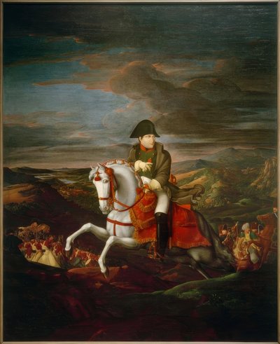 Retrato ecuestre del emperador Napoleón I de Ferdinand Olivier