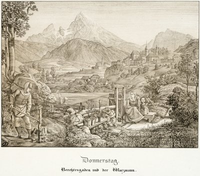 Jueves: Berchtesgaden y el Watzmann de Ferdinand Olivier