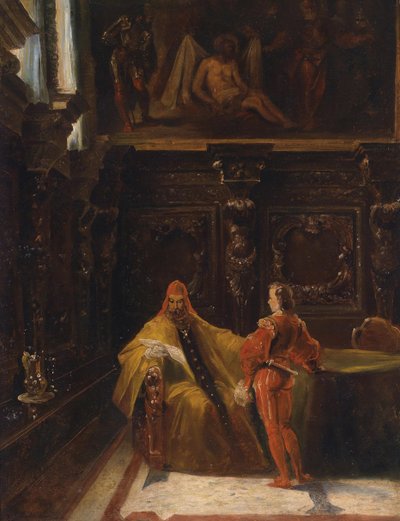 Interior de la Scuola di San Rocco, Venecia de Ferdinand Petzl