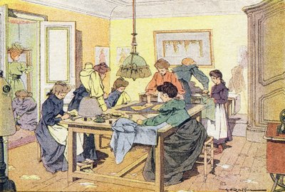 La costurera, en Imagier de l