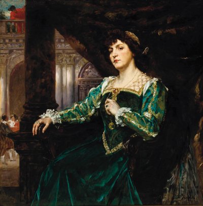 Retrato de Madame Clémenceau de Ferdinand Roybet
