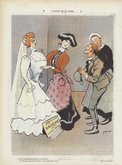 Ilustración para Le Rire (litografía en color) de Ferdinand Sigismund Bac
