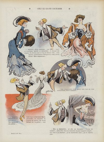 Ilustración para Le Rire (litografía en color) de Ferdinand Sigismund Bac