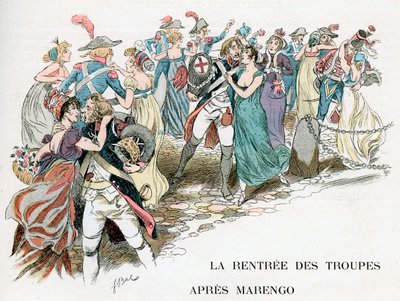El regreso de las tropas francesas de Marengo, 1800 de Ferdinand Sigismund Bac