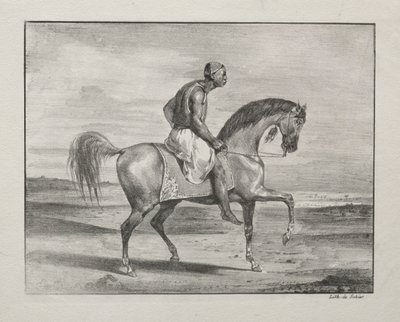 Africano a caballo, 1823 de Ferdinand Victor Eugene Delacroix