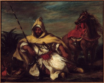 Un árabe de Ferdinand Victor Eugene Delacroix