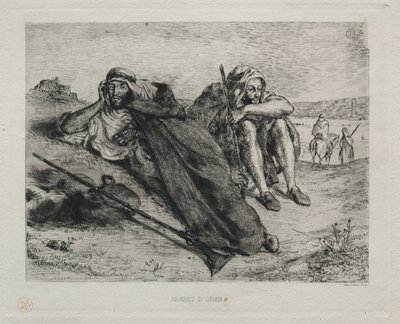 Árabes de Orán de Ferdinand Victor Eugene Delacroix
