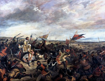 Batalla de Poitiers 1356, 1830 de Ferdinand Victor Eugene Delacroix