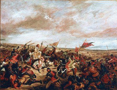 Batalla de Poitiers el 19 de septiembre de Ferdinand Victor Eugene Delacroix