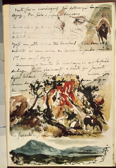 Carnets du Maroc de Ferdinand Victor Eugene Delacroix
