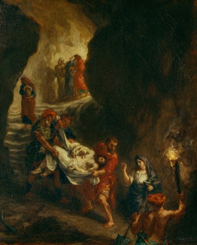 Cristo llevado al sepulcro de Ferdinand Victor Eugene Delacroix