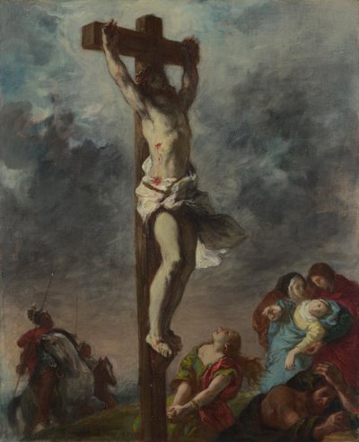 Cristo en la cruz, 1853 de Ferdinand Victor Eugene Delacroix