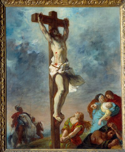 Cristo en la cruz de Ferdinand Victor Eugene Delacroix