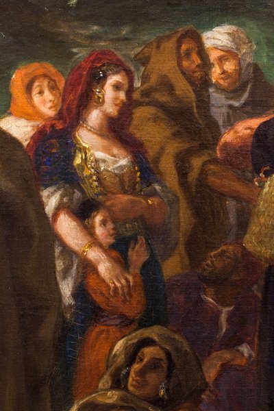 Cómicos o bufones árabes de Ferdinand Victor Eugene Delacroix