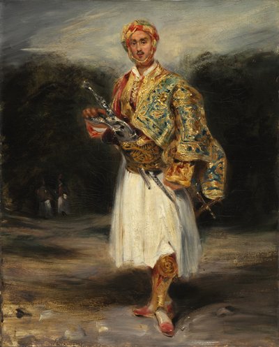 Conde Demetrius de Palatiano en traje Suliot de Ferdinand Victor Eugene Delacroix