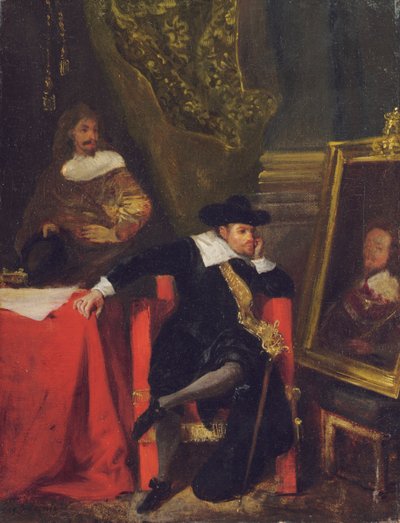 Cromwell en el Castillo de Windsor, 1828 de Ferdinand Victor Eugene Delacroix