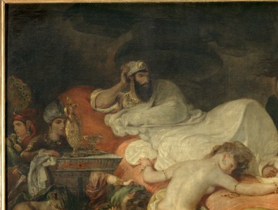 (detalle) Muerte de Sardanápalo de Ferdinand Victor Eugene Delacroix