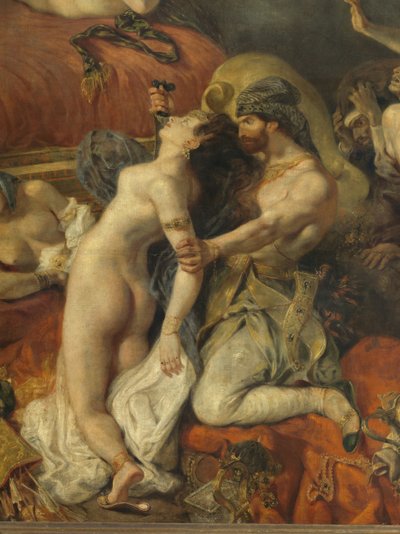 (detalle) Muerte de Sardanápalo de Ferdinand Victor Eugene Delacroix