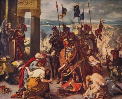Entrada de los cruzados en Constantinopla, 1840, c1915 de Ferdinand Victor Eugene Delacroix