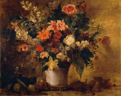 Flores y frutas de Ferdinand Victor Eugene Delacroix
