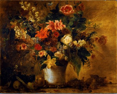 Flores y frutas de Ferdinand Victor Eugene Delacroix
