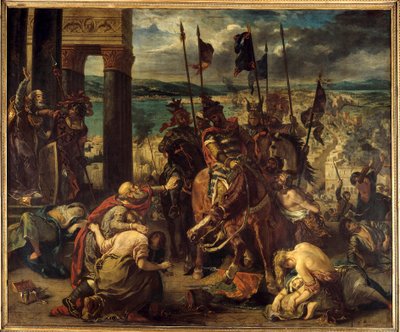 Cuarta Cruzada: La captura de Constantinopla por los cruzados de Ferdinand Victor Eugene Delacroix