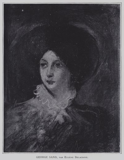 George Sand de Ferdinand Victor Eugene Delacroix