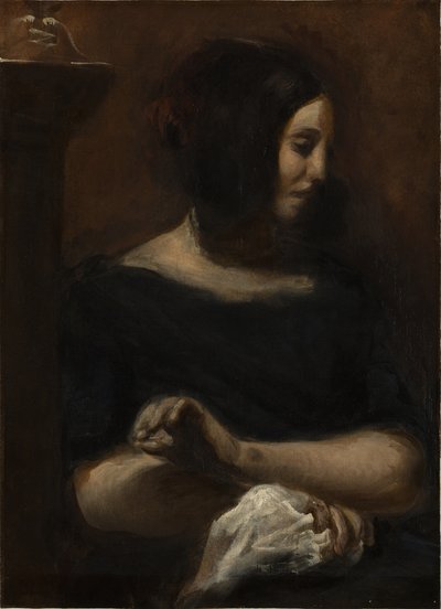 George Sand, 1838 de Ferdinand Victor Eugene Delacroix