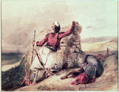 Griegos Bajo Asedio de Ferdinand Victor Eugene Delacroix
